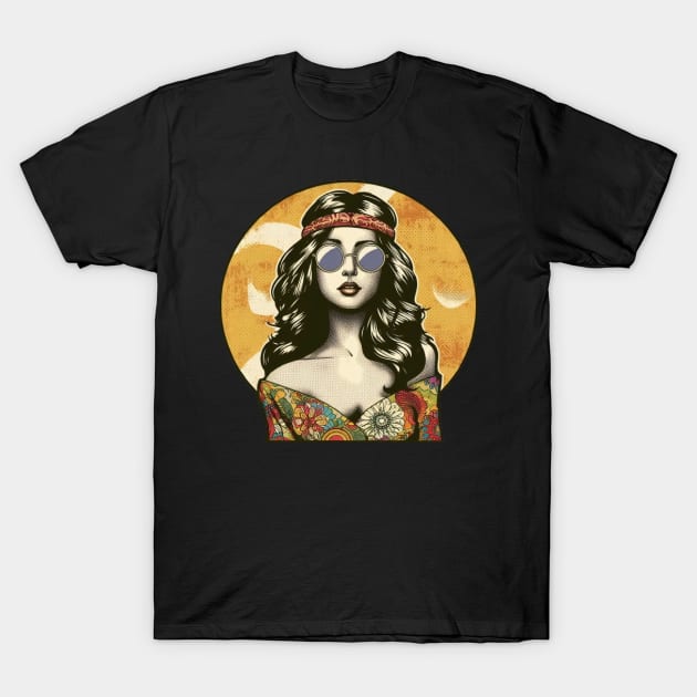 hippie girl 60s T-Shirt by Anthony88